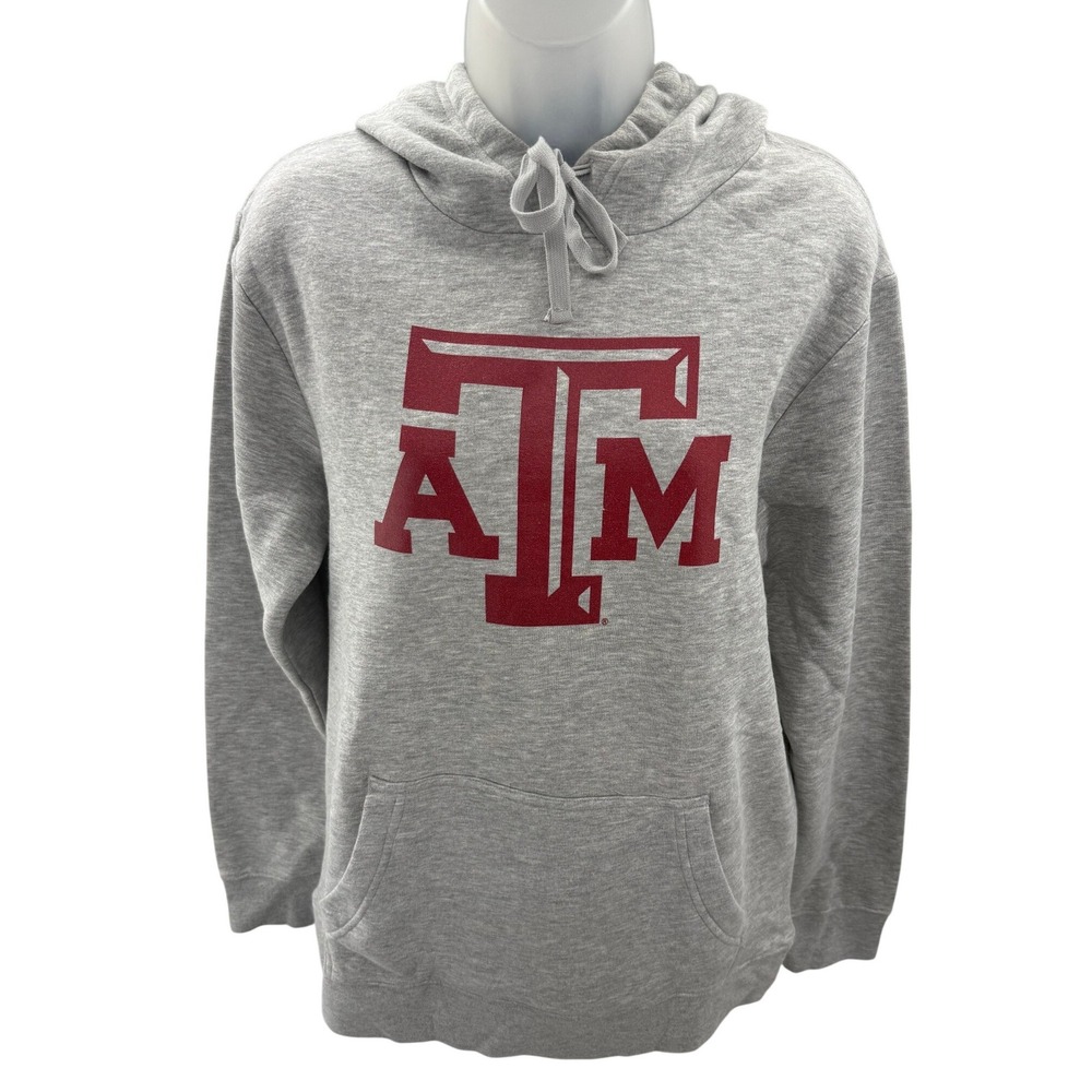 Fanatics Texas A&M Aggies Hoodie Grey Soft NCAA Sweatshirt Mens Medium NEW